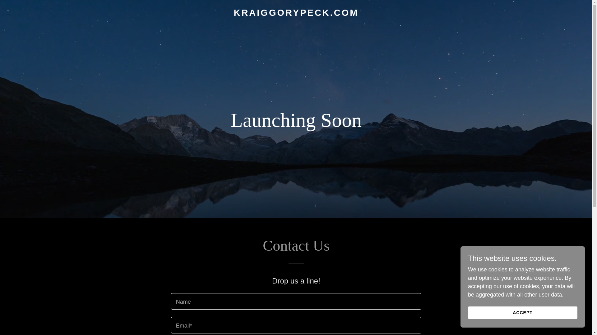website screenshot of https://kraiggorypeck.com/