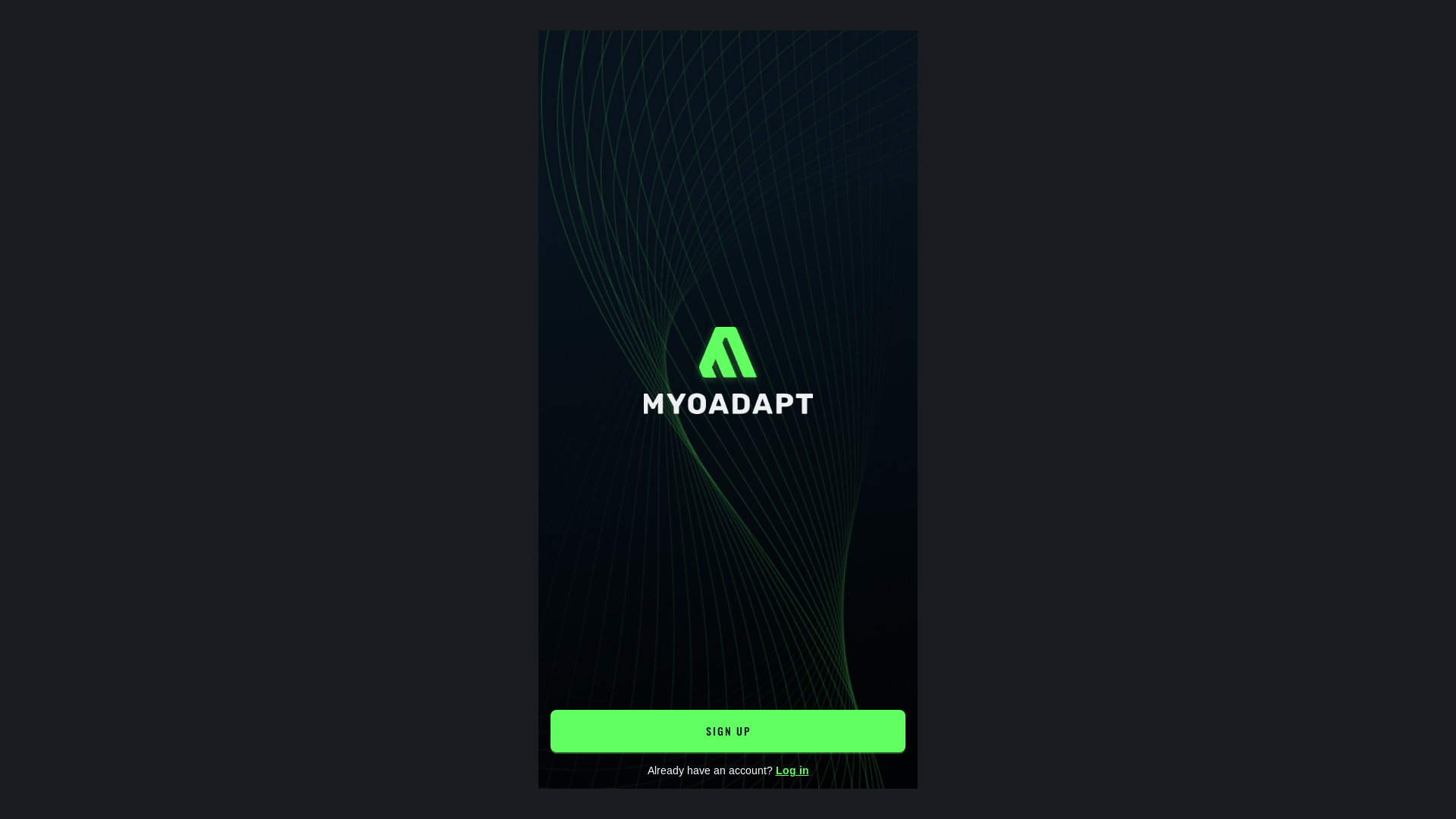 website screenshot of https://myoadapt-app-web-ui-prod.pages.dev/