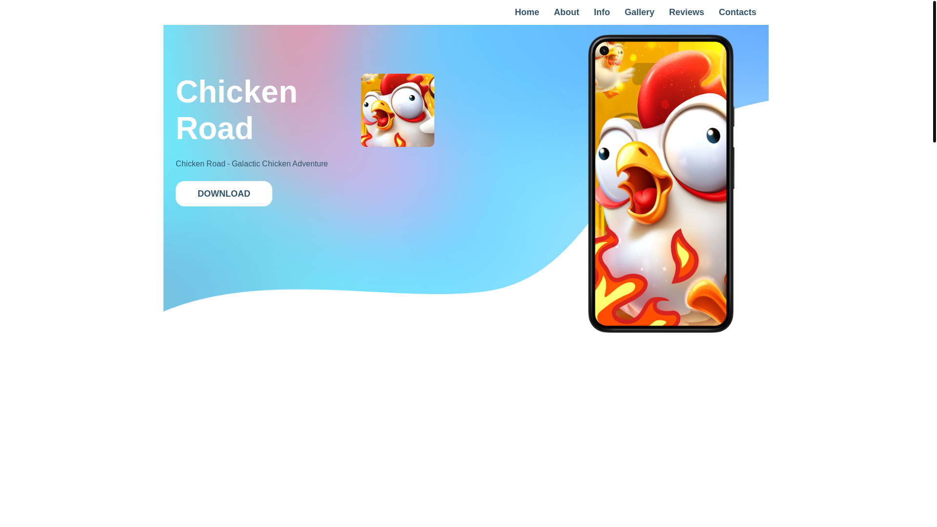 website screenshot of https://chickenroadbonus.site/