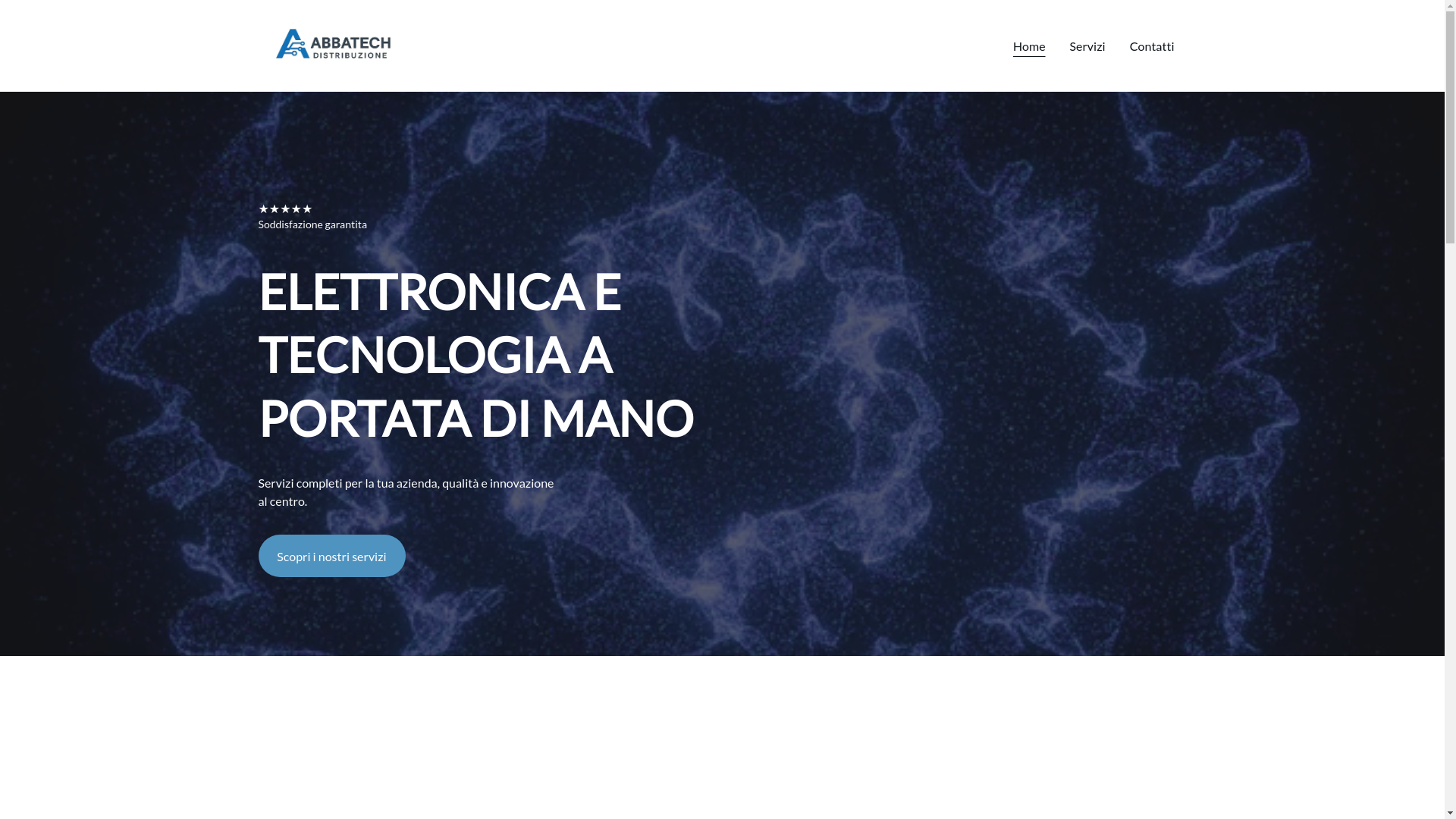 website screenshot of https://abbatechdistribuzione.com/