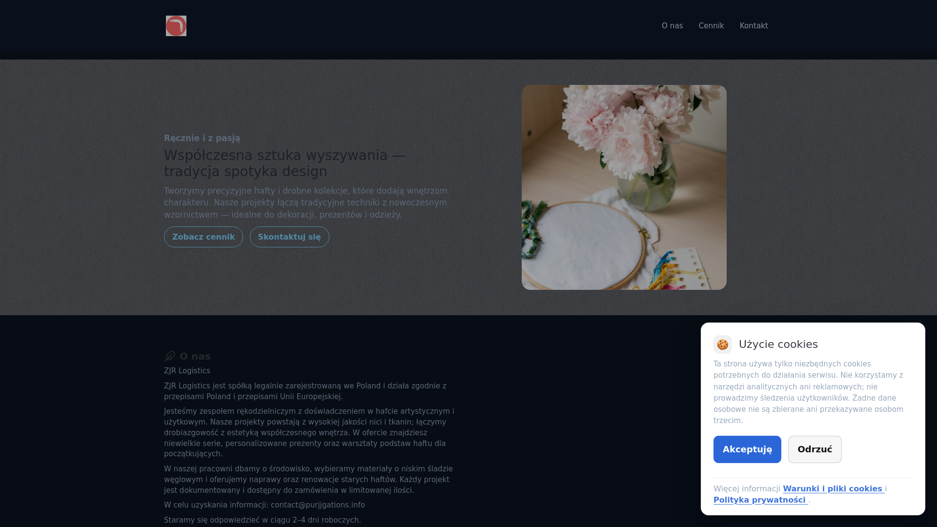 website screenshot of https://purjjgations.info/