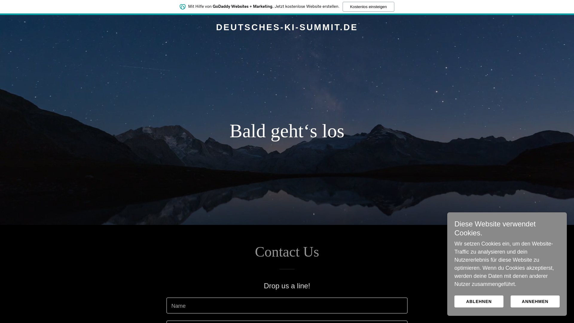 website screenshot of https://deutsches-ki-summit.de/