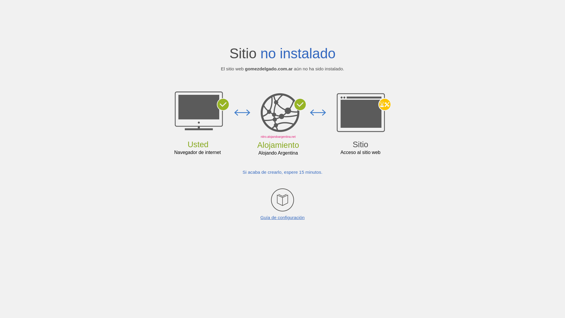 website screenshot of https://gomezdelgado.com.ar/