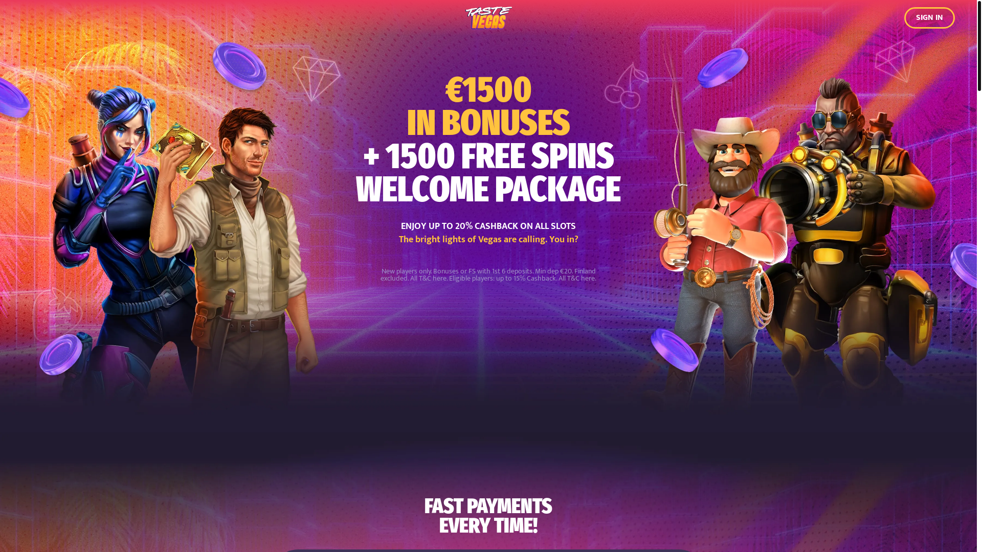 website screenshot of https://landing-temp-tastevegas.pages.dev/
