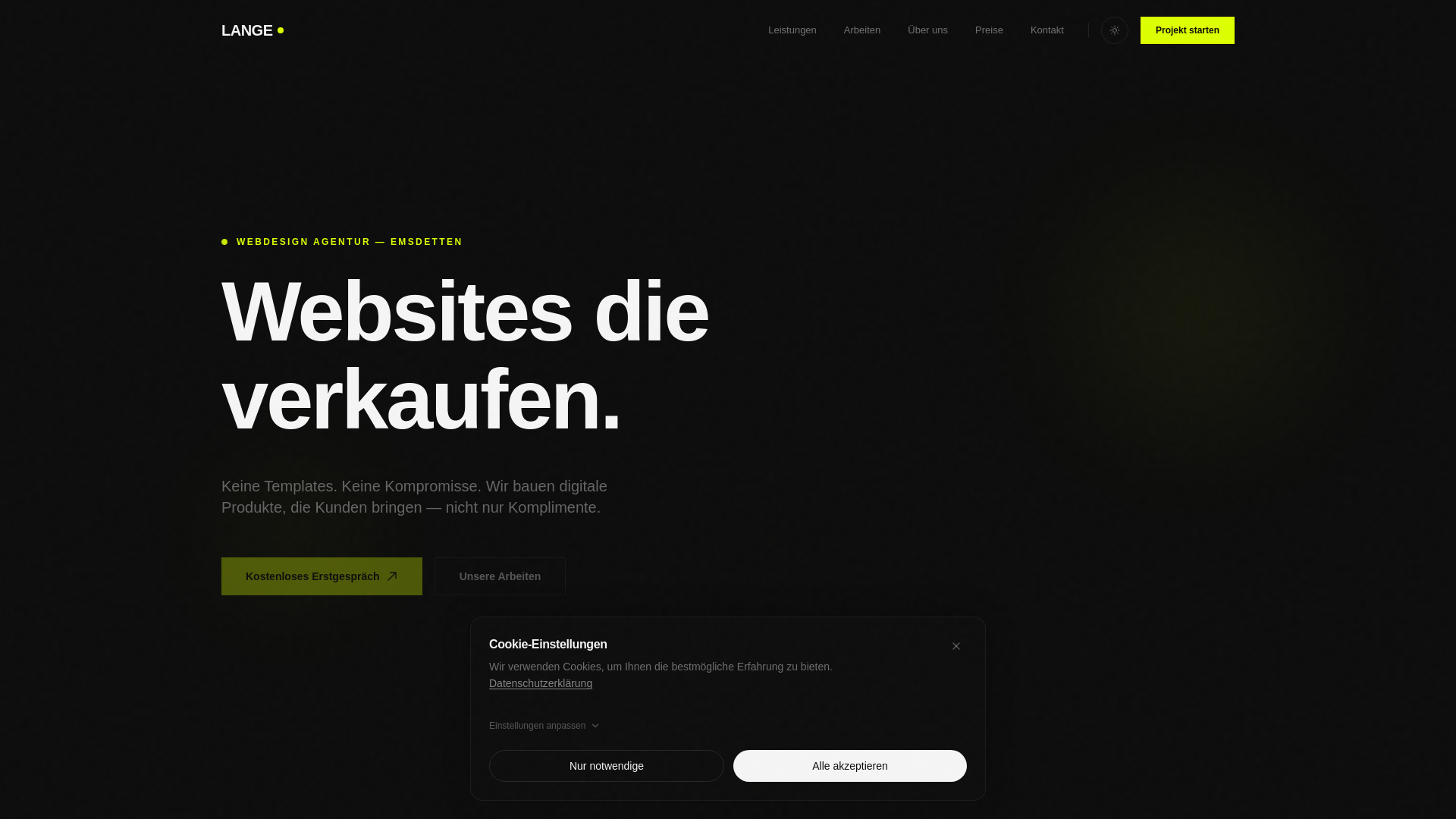 website screenshot of https://lange-webdesign-entwurf2.pages.dev/