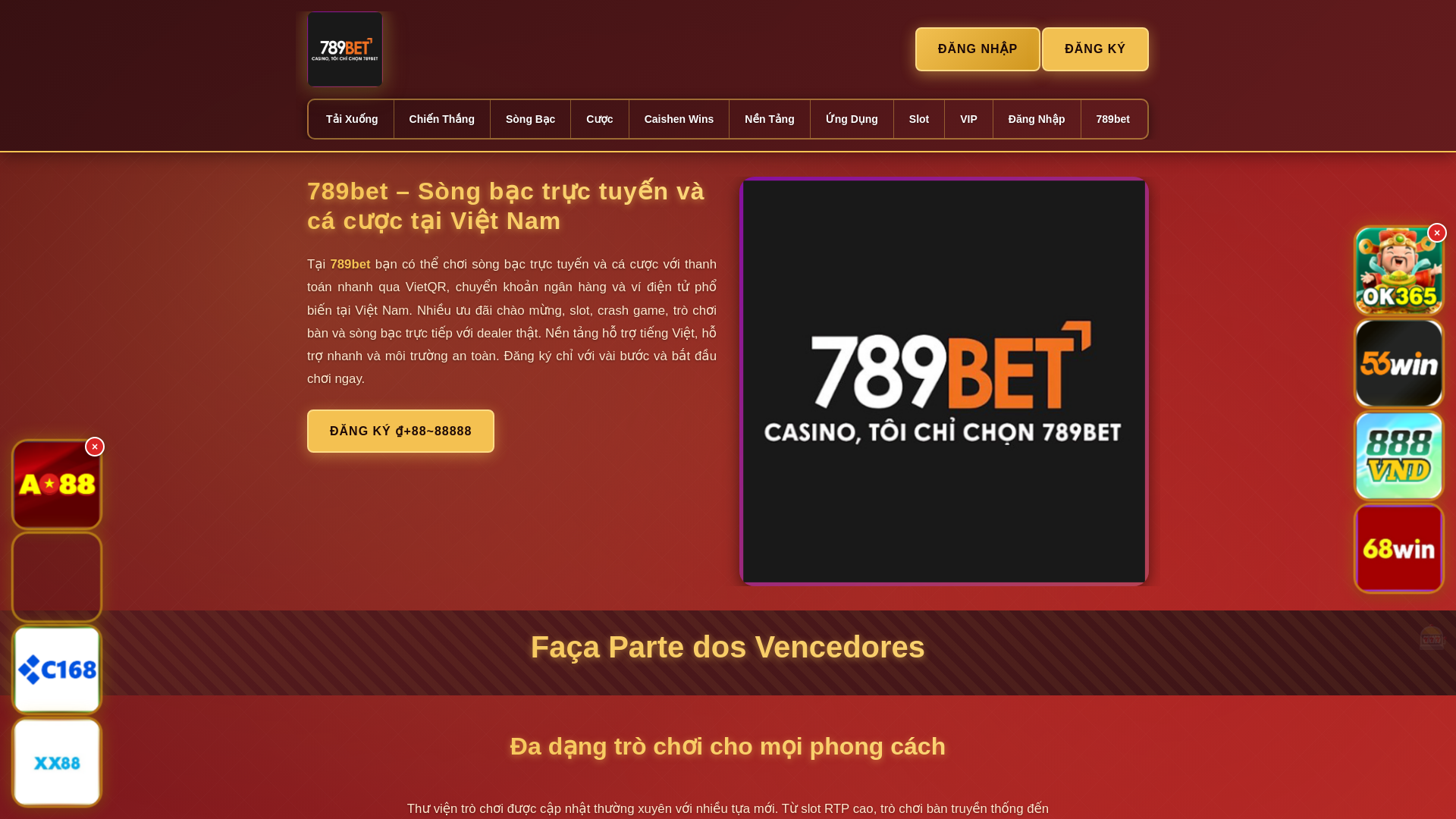 website screenshot of https://789bethai.com