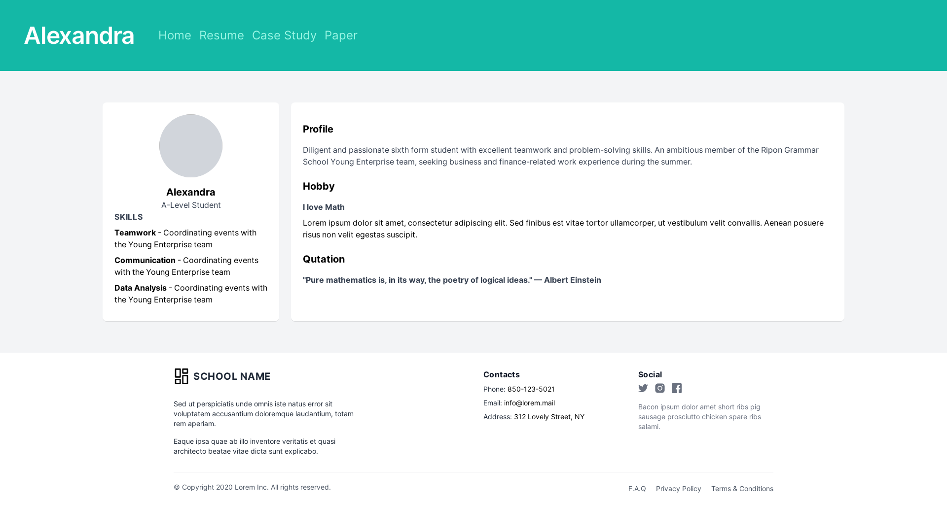 website screenshot of https://makeintelligence-eduction.com/