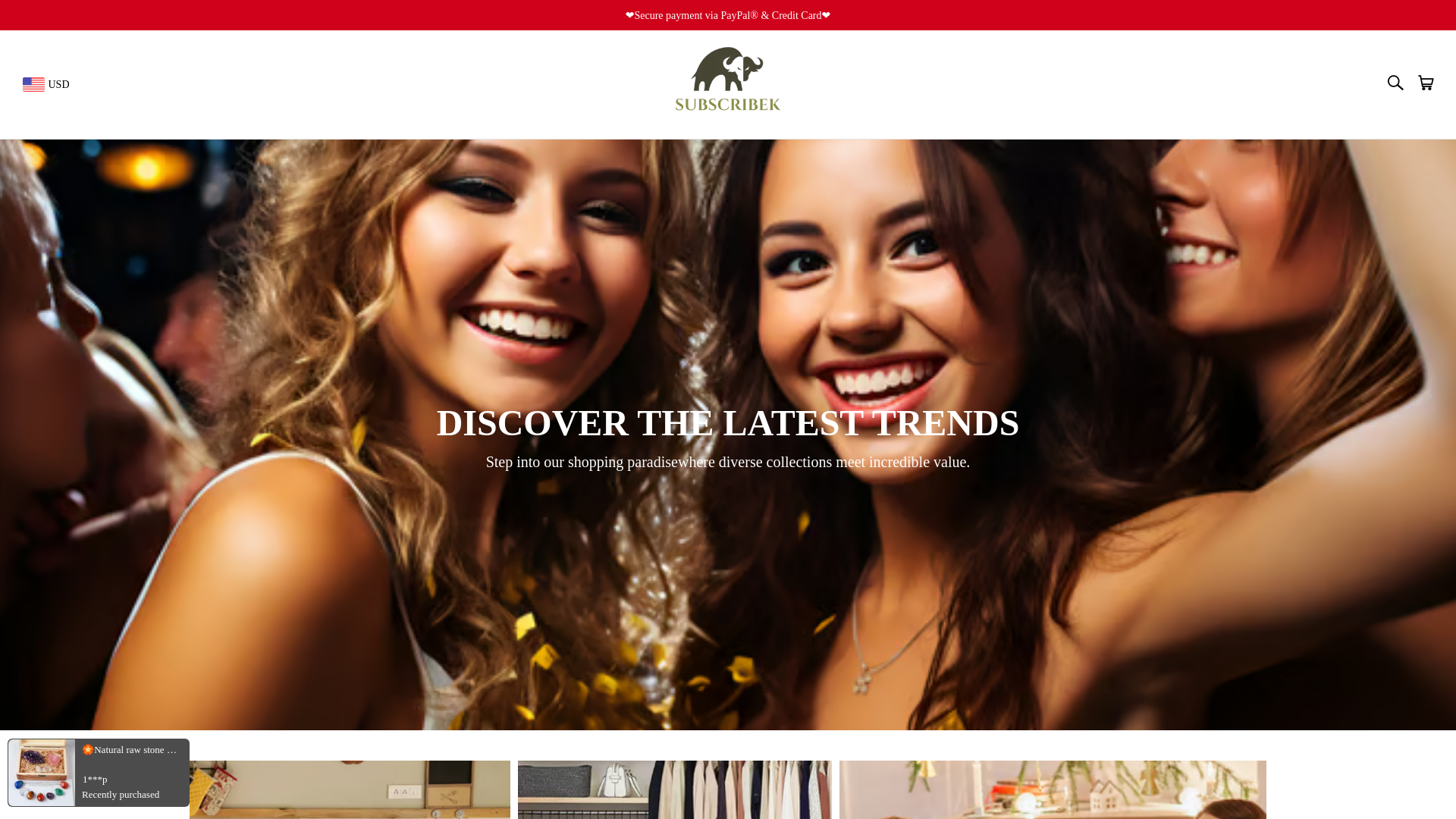 website screenshot of http://www.subscribek.com/