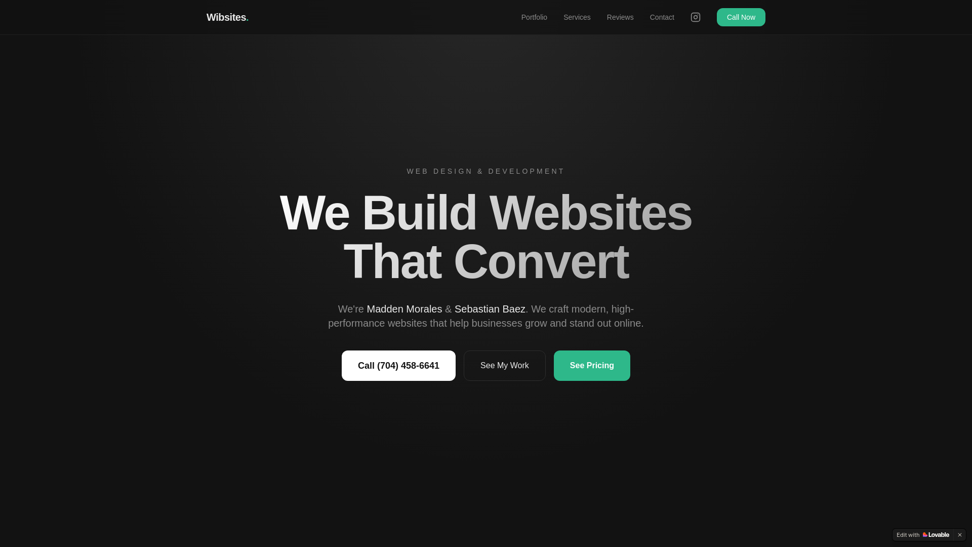 website screenshot of https://wibsite.net