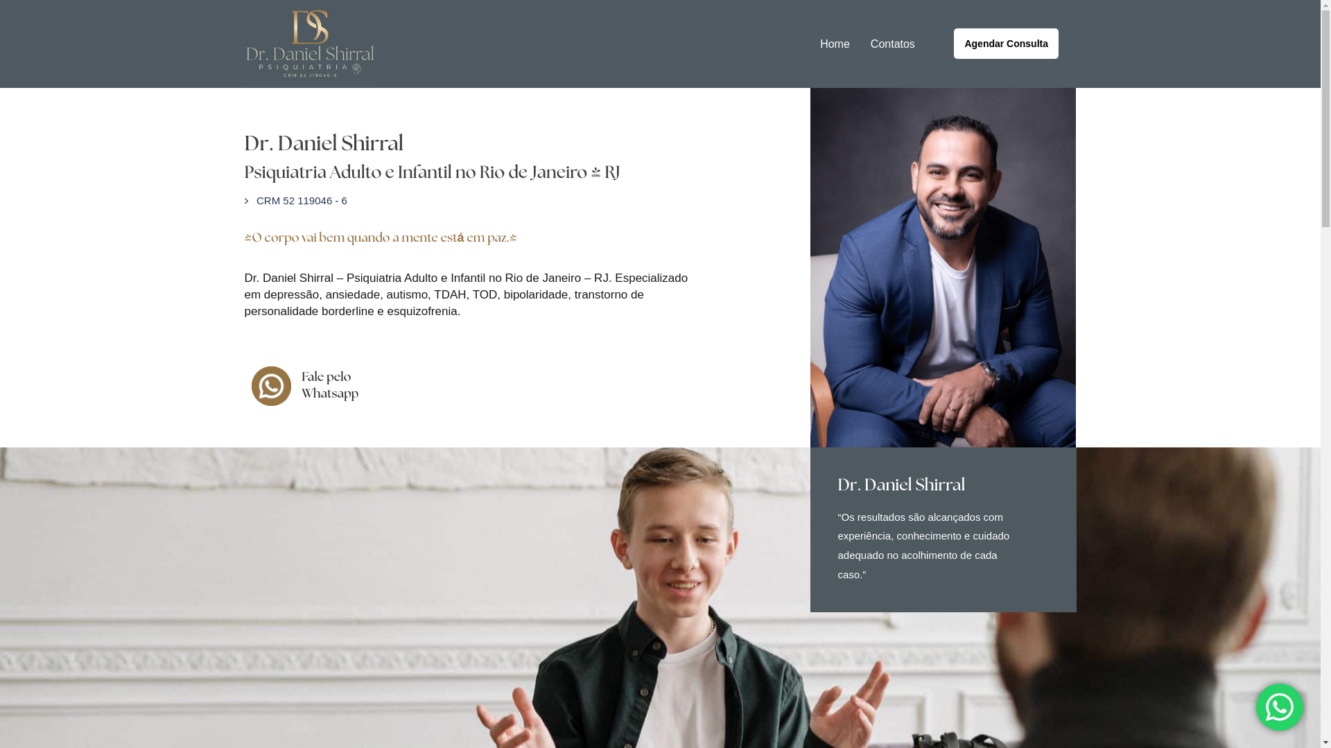 website screenshot of https://drdanielshirral.com.br/