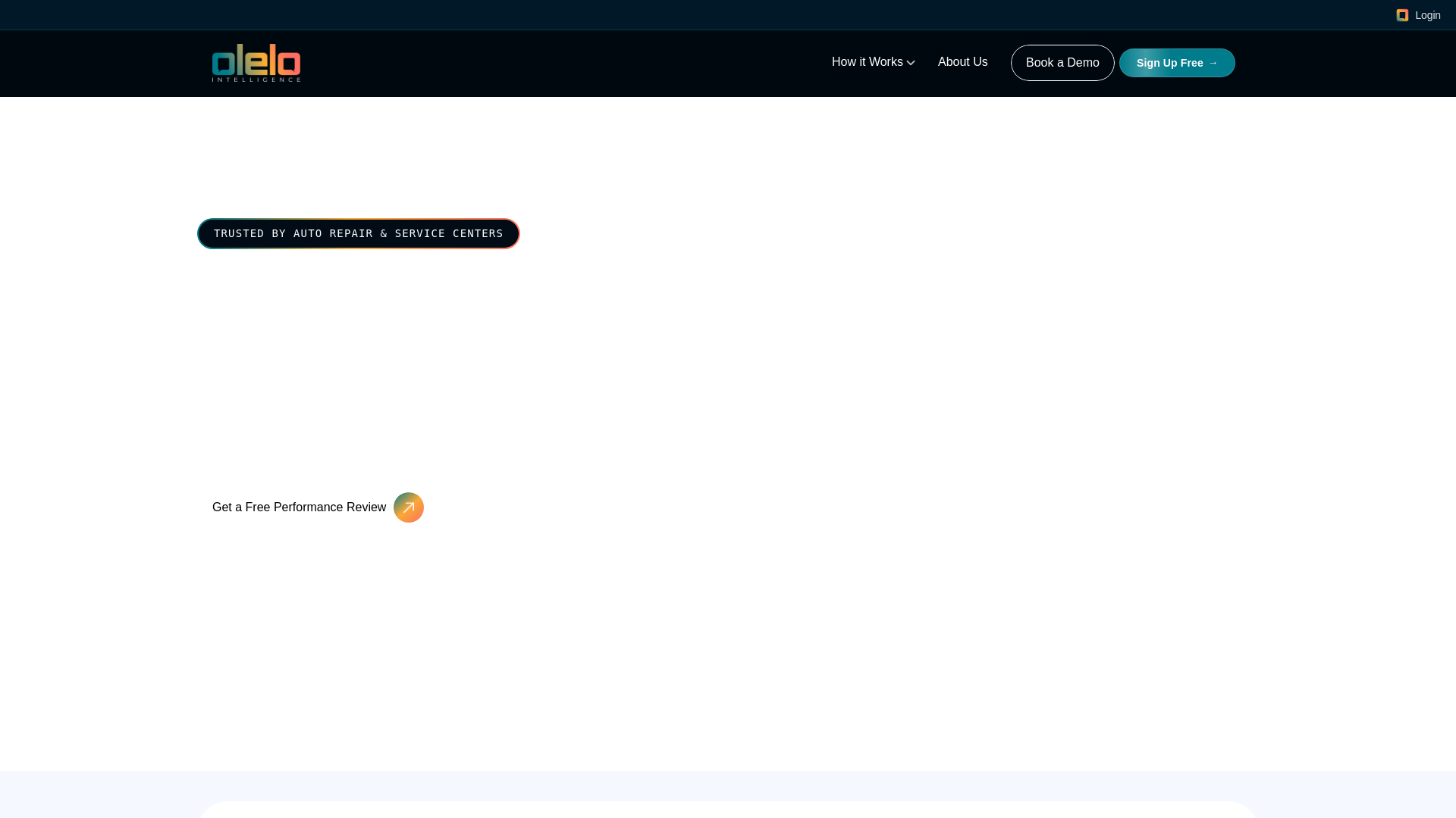 website screenshot of https://oleloconverts.com/