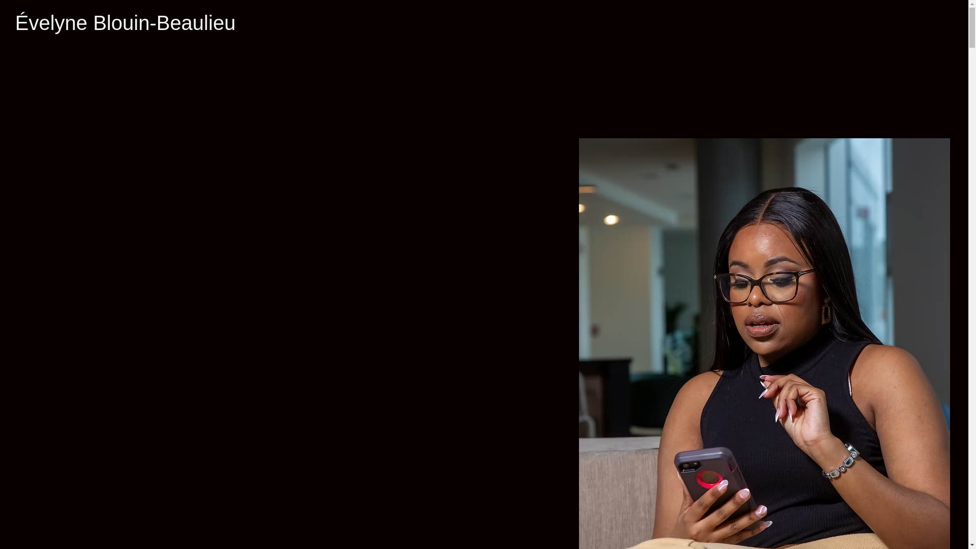 website screenshot of https://evelyneblouinbeaulieu.com/