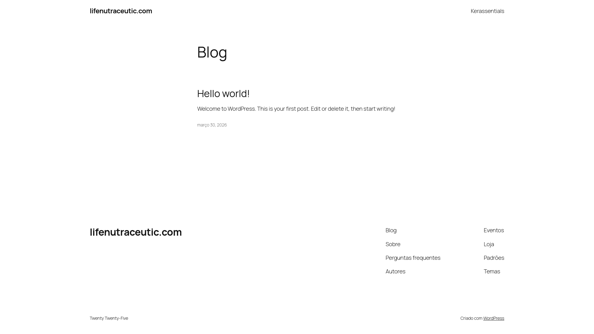 website screenshot of https://lifenutraceutic.com