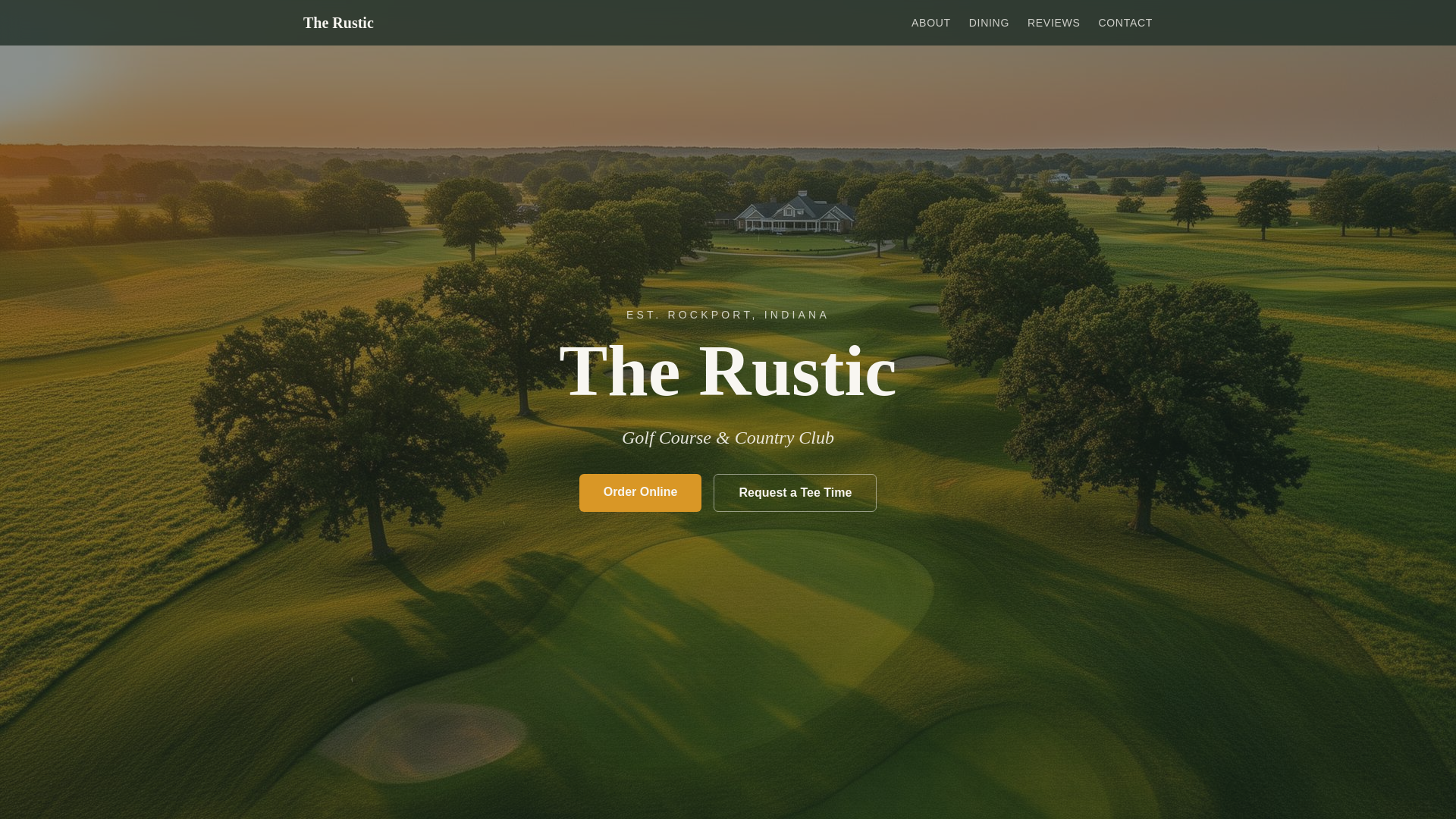 website screenshot of https://rockportrustic.com/