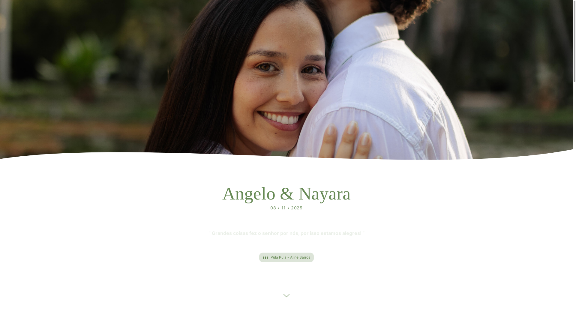 website screenshot of https://angeloenayara.com.br/