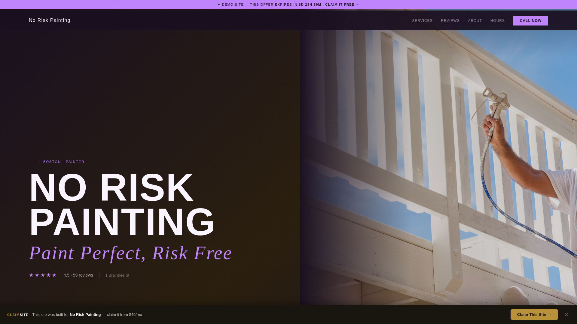 website screenshot of https://no-risk-painting-ceba.pages.dev/