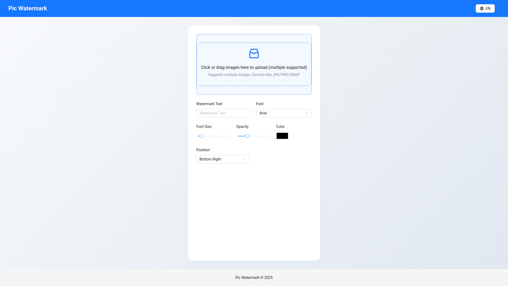 website screenshot of https://pic-watermark.pages.dev/