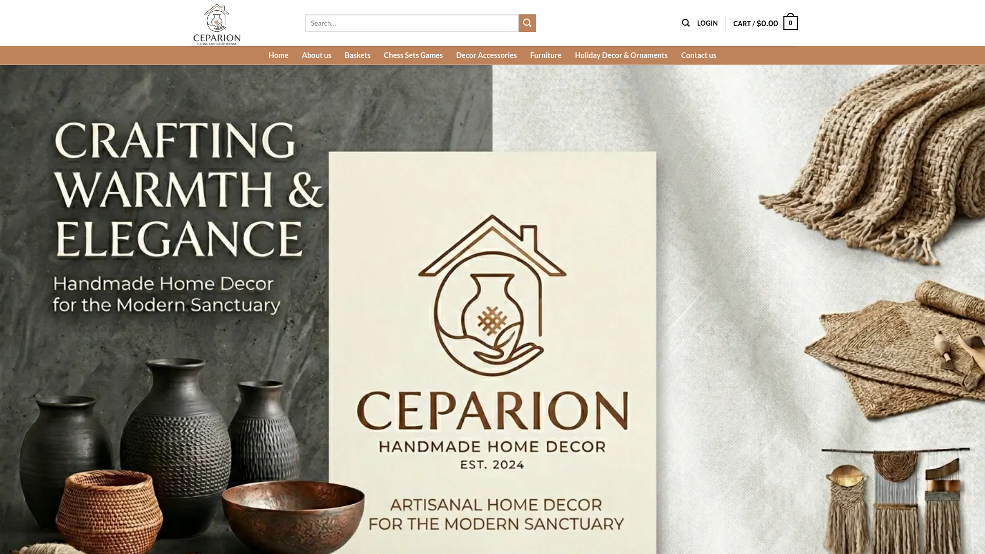 website screenshot of https://ceparion.space/