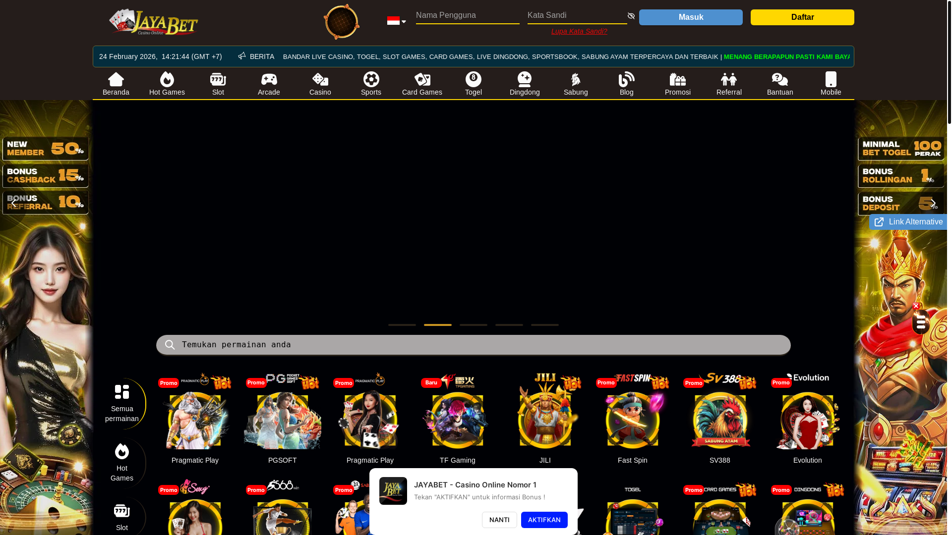 website screenshot of https://jayagudy.com/