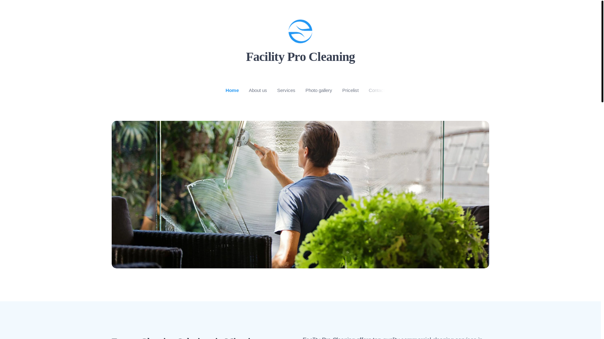website screenshot of https://facilityprocleaning.com/