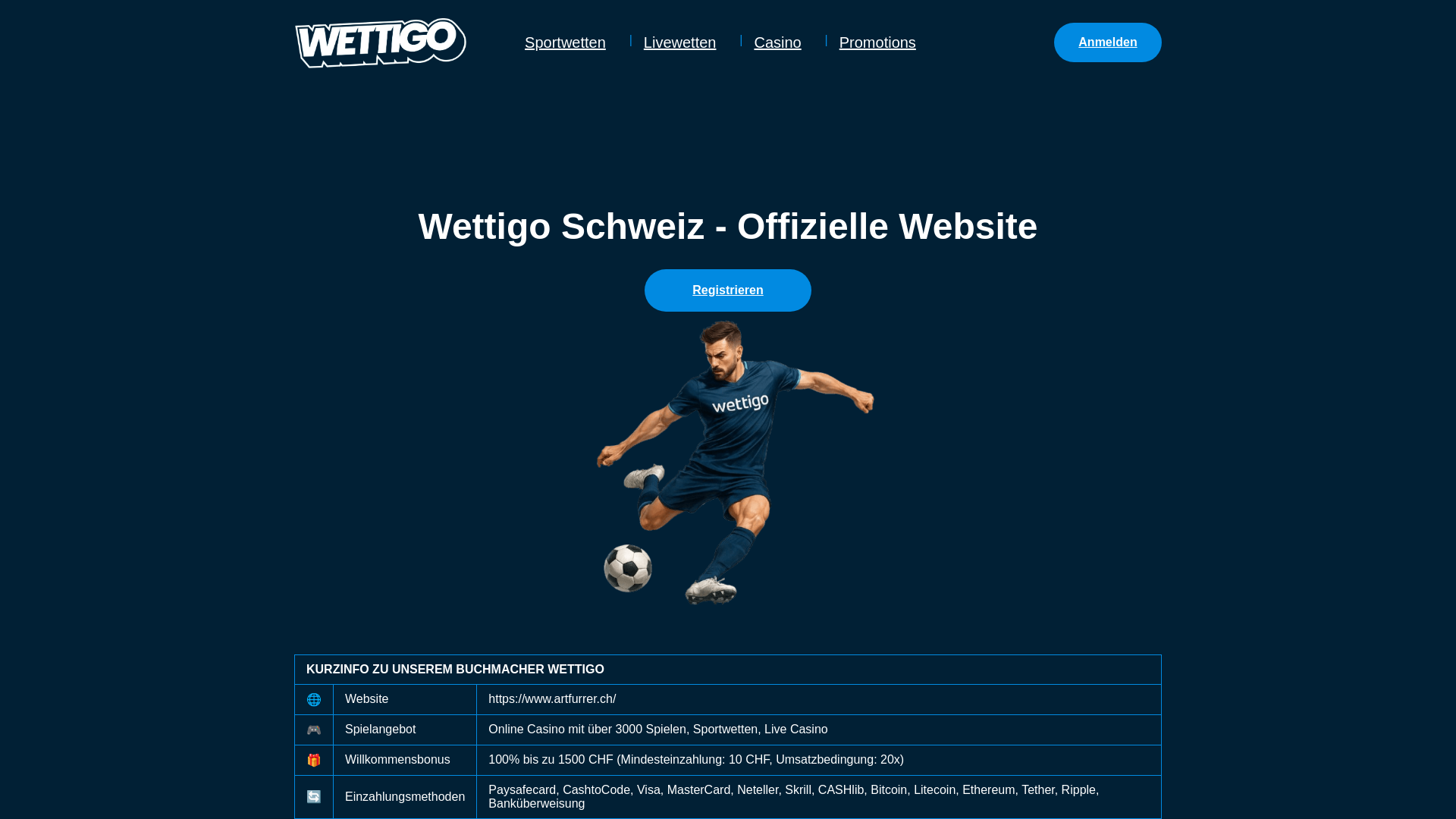 website screenshot of https://artfurrer.ch