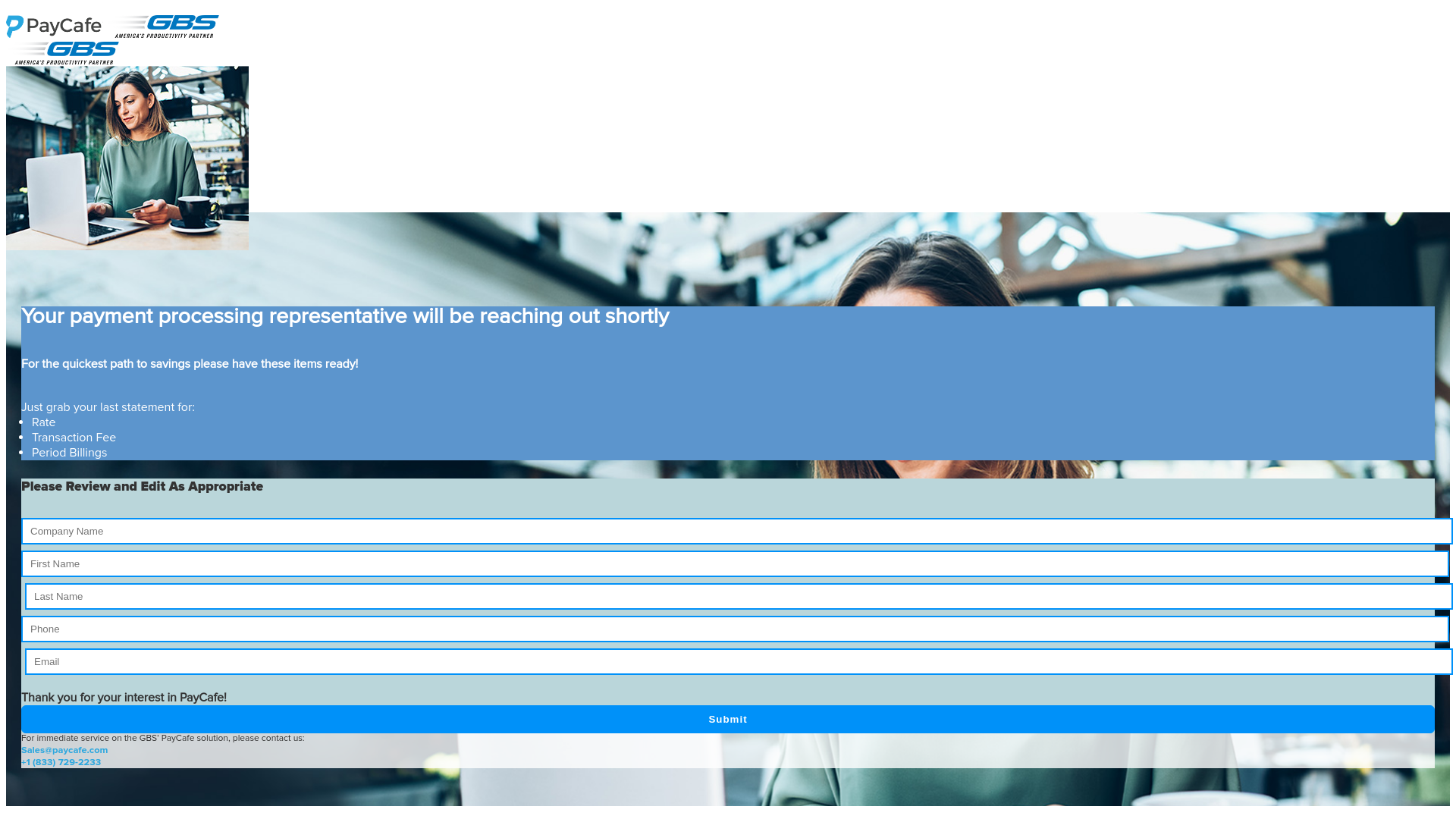 website screenshot of https://gbs-paycafe-php-2bidd.kinsta.app