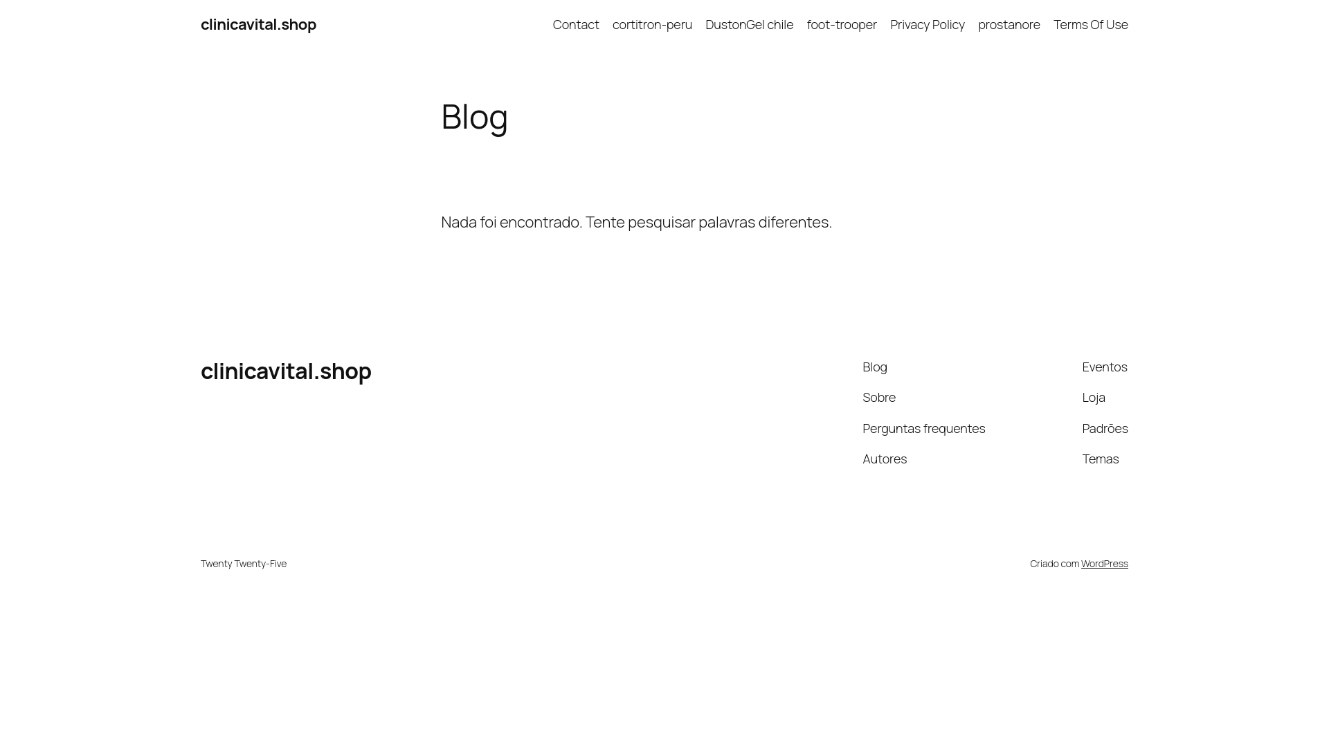 website screenshot of https://clinicavital.shop/