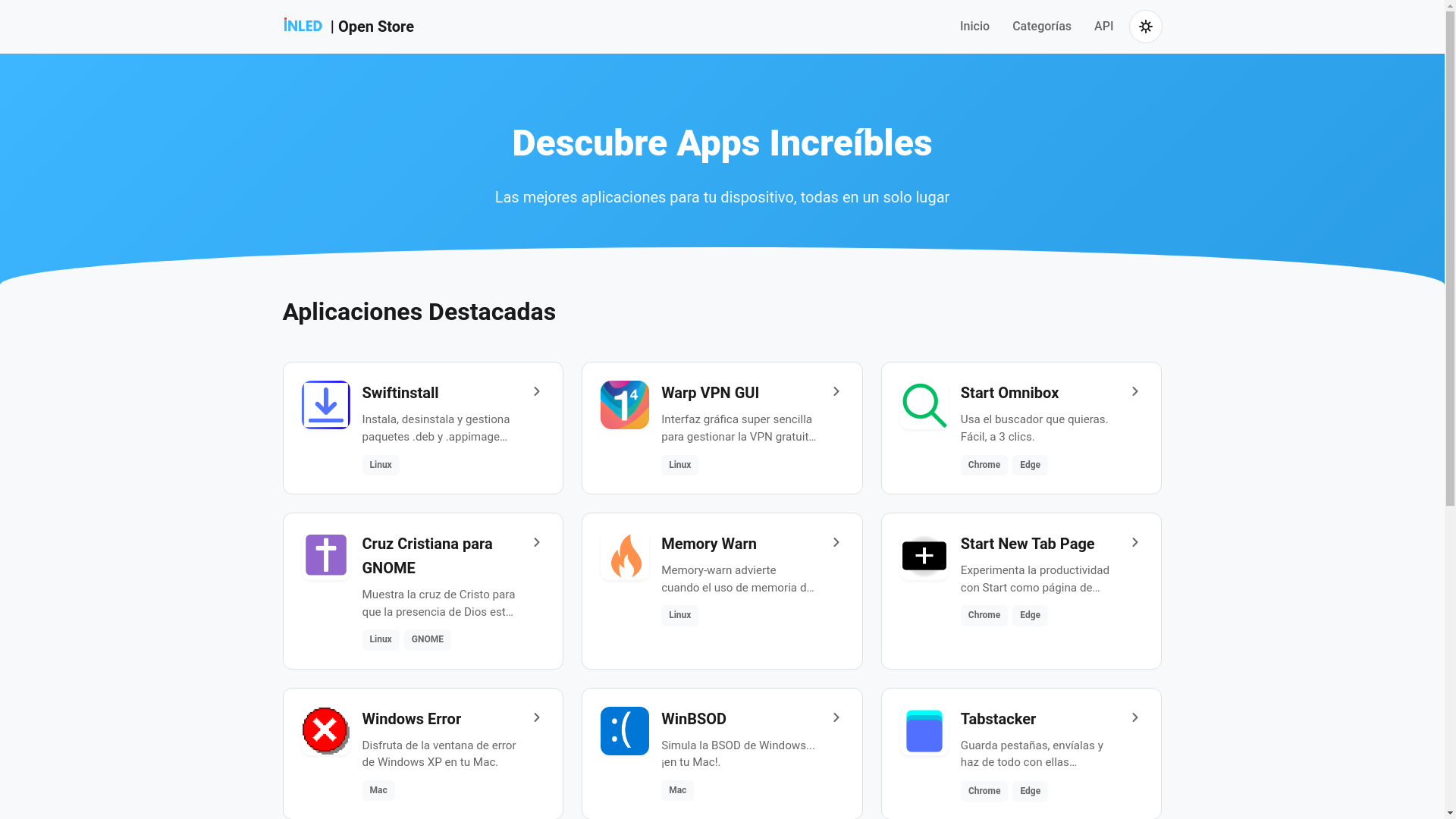 website screenshot of https://open-store-8fz.pages.dev/