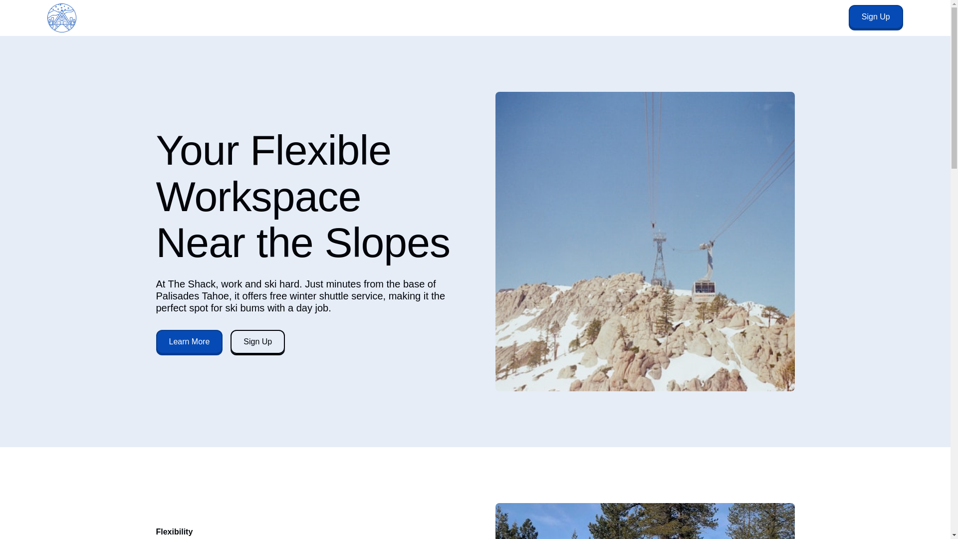 website screenshot of https://shackpalisades.com/
