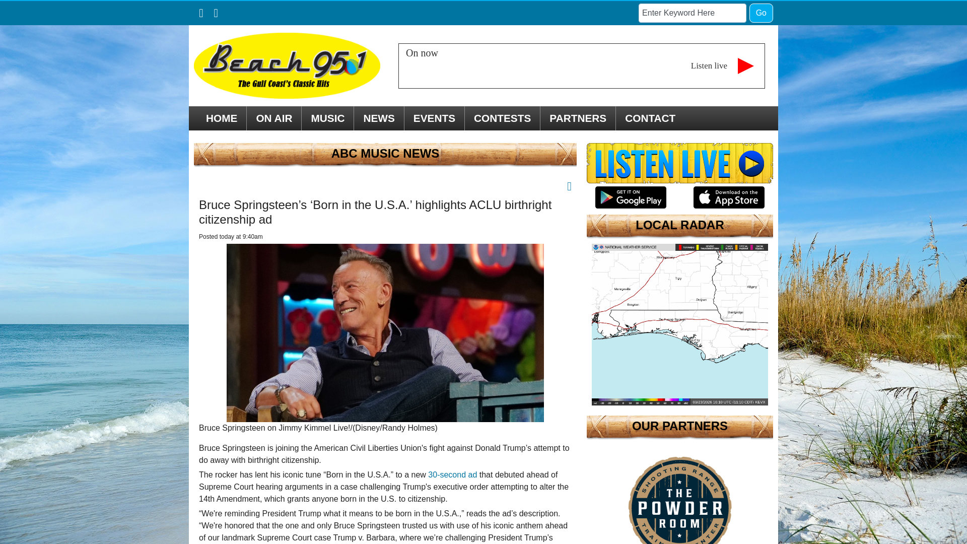 website screenshot of https://beach951.com/abc-music-news/e58d769079471911956ee98a2ec84bc5