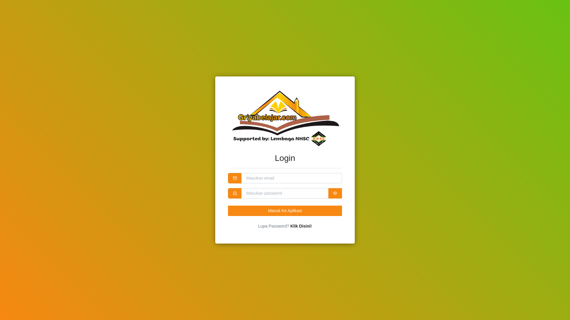 website screenshot of https://griyabelajar-frontend.pages.dev/