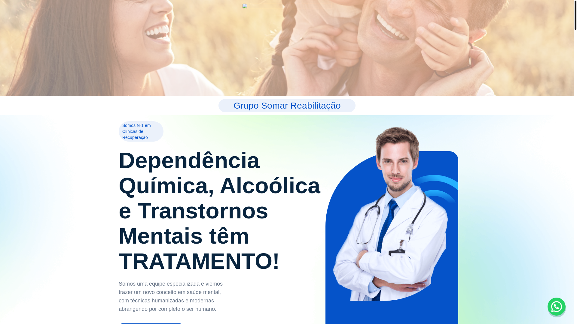website screenshot of https://gruposomarreabilitacao.com.br/