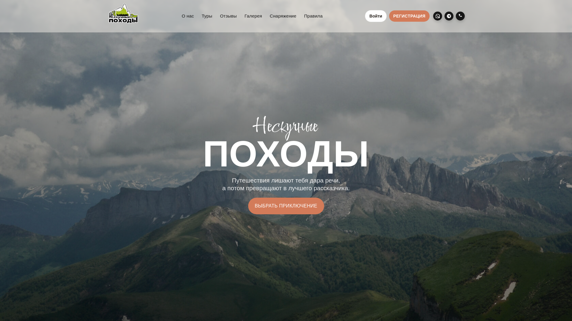 website screenshot of https://neskuchnie.ru