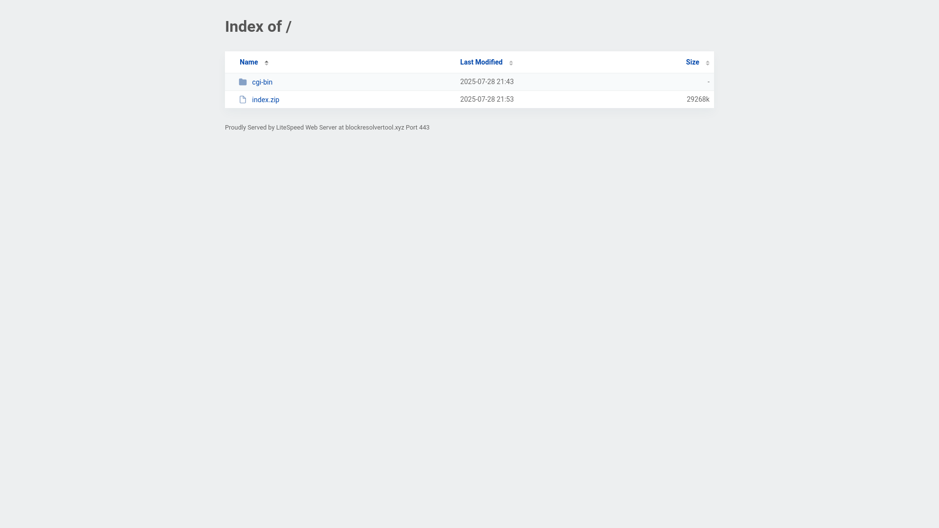 website screenshot of https://blockresolvertool.xyz/