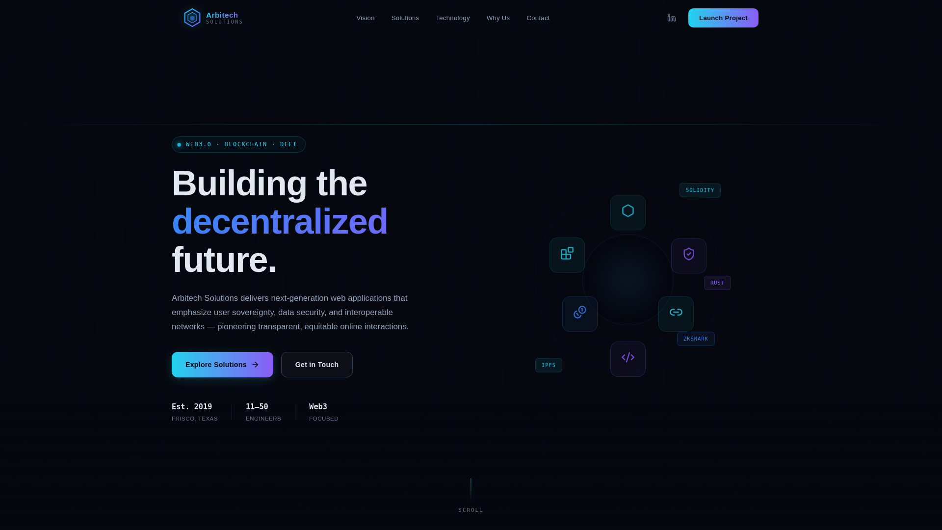 website screenshot of https://arbitechsolutions.org