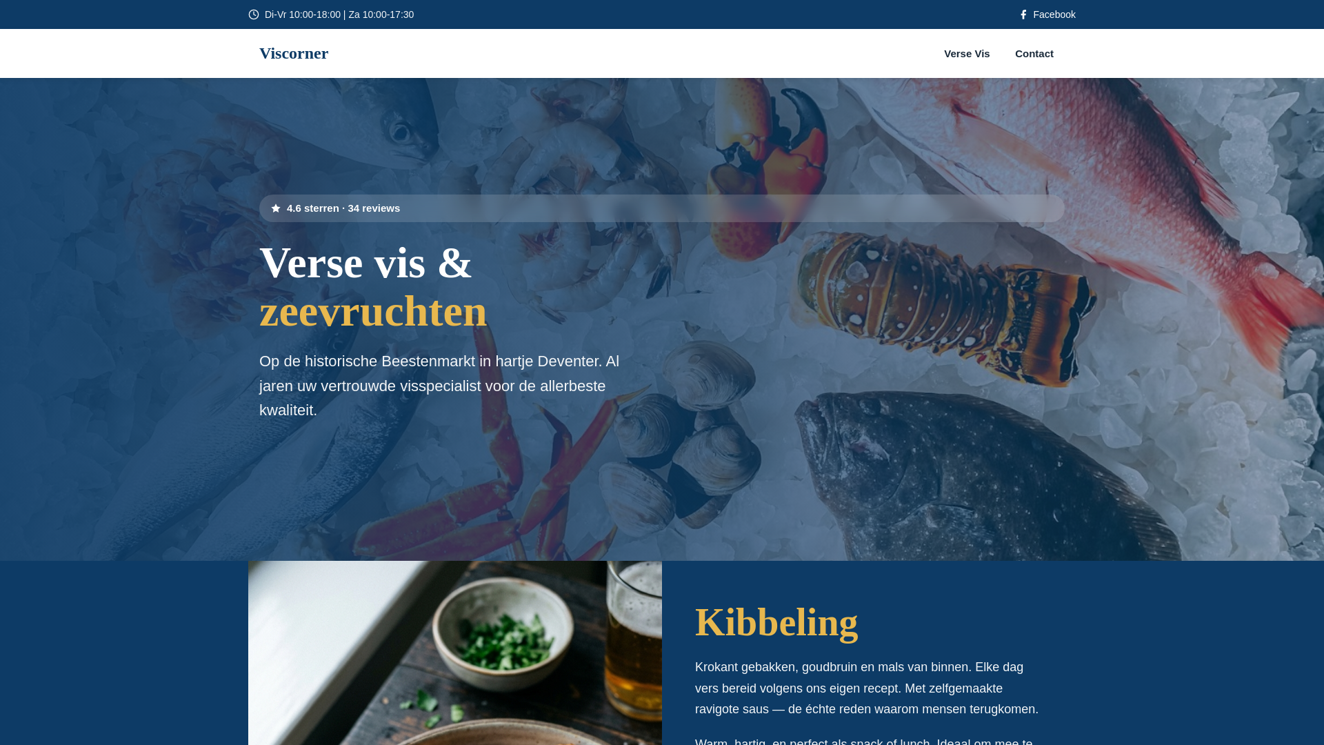 website screenshot of https://viscorner-beestenmarkt.pages.dev/