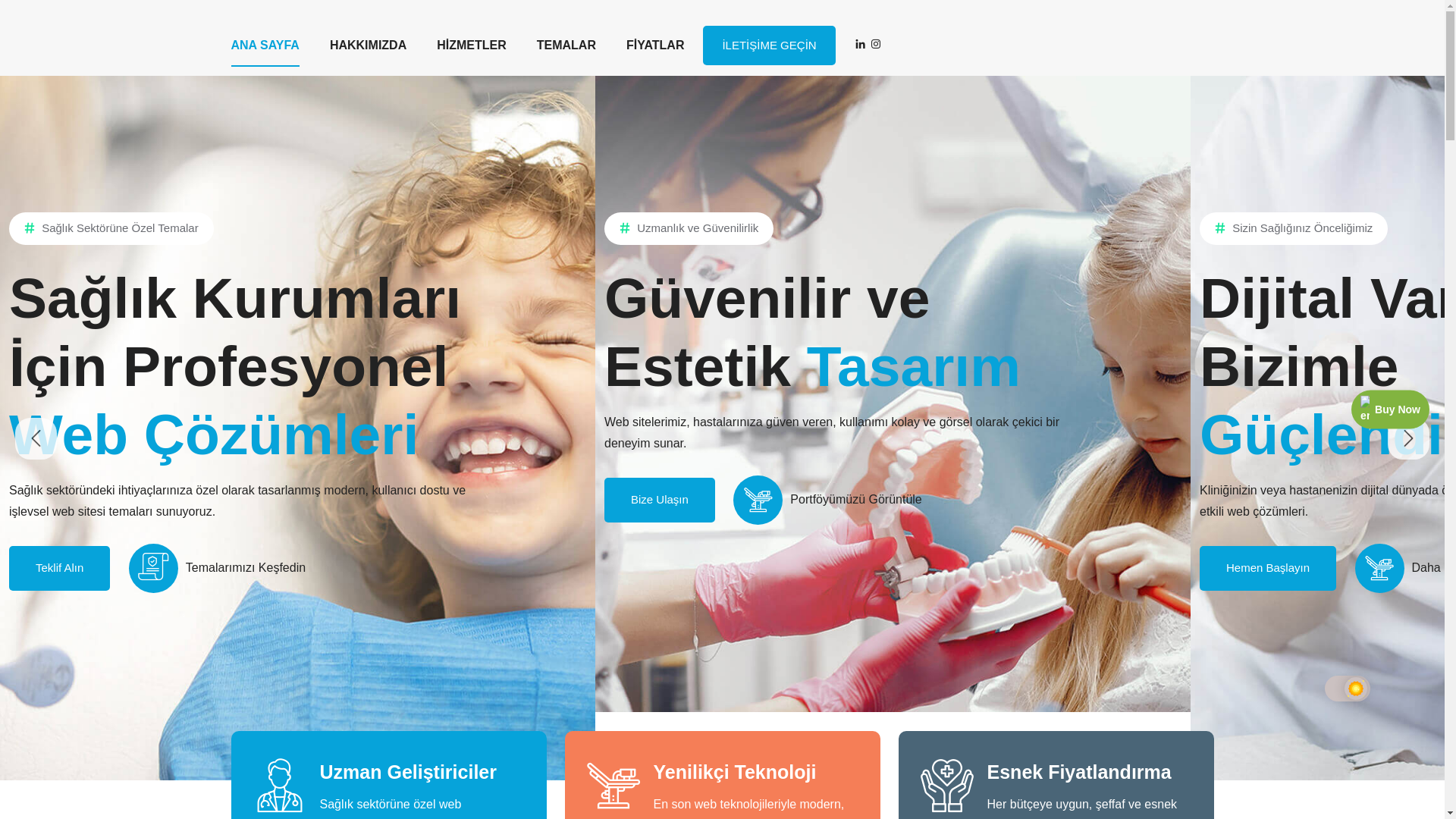 website screenshot of https://doktorwebsiteleri.com.tr/
