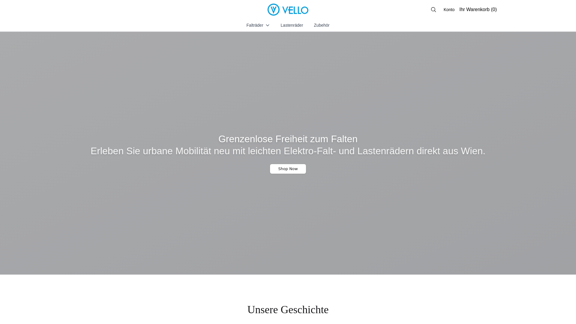 website screenshot of https://vellobikestudio.shop/