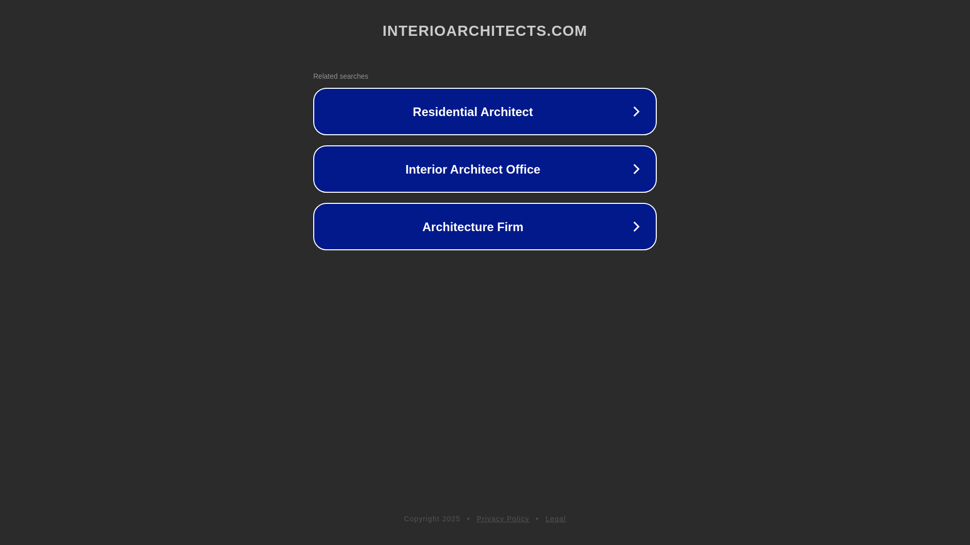 website screenshot of https://interioarchitects.com/