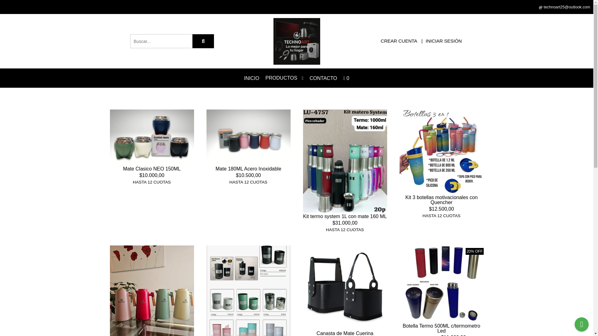 website screenshot of https://technoart.com.ar/