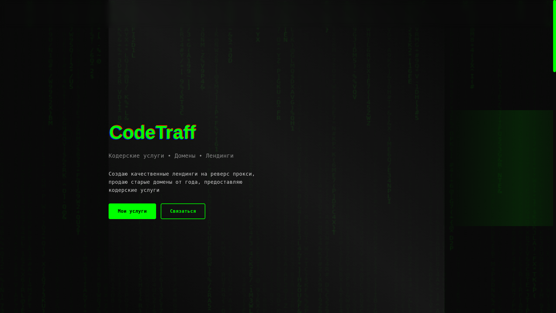 website screenshot of https://codetraff.pages.dev/