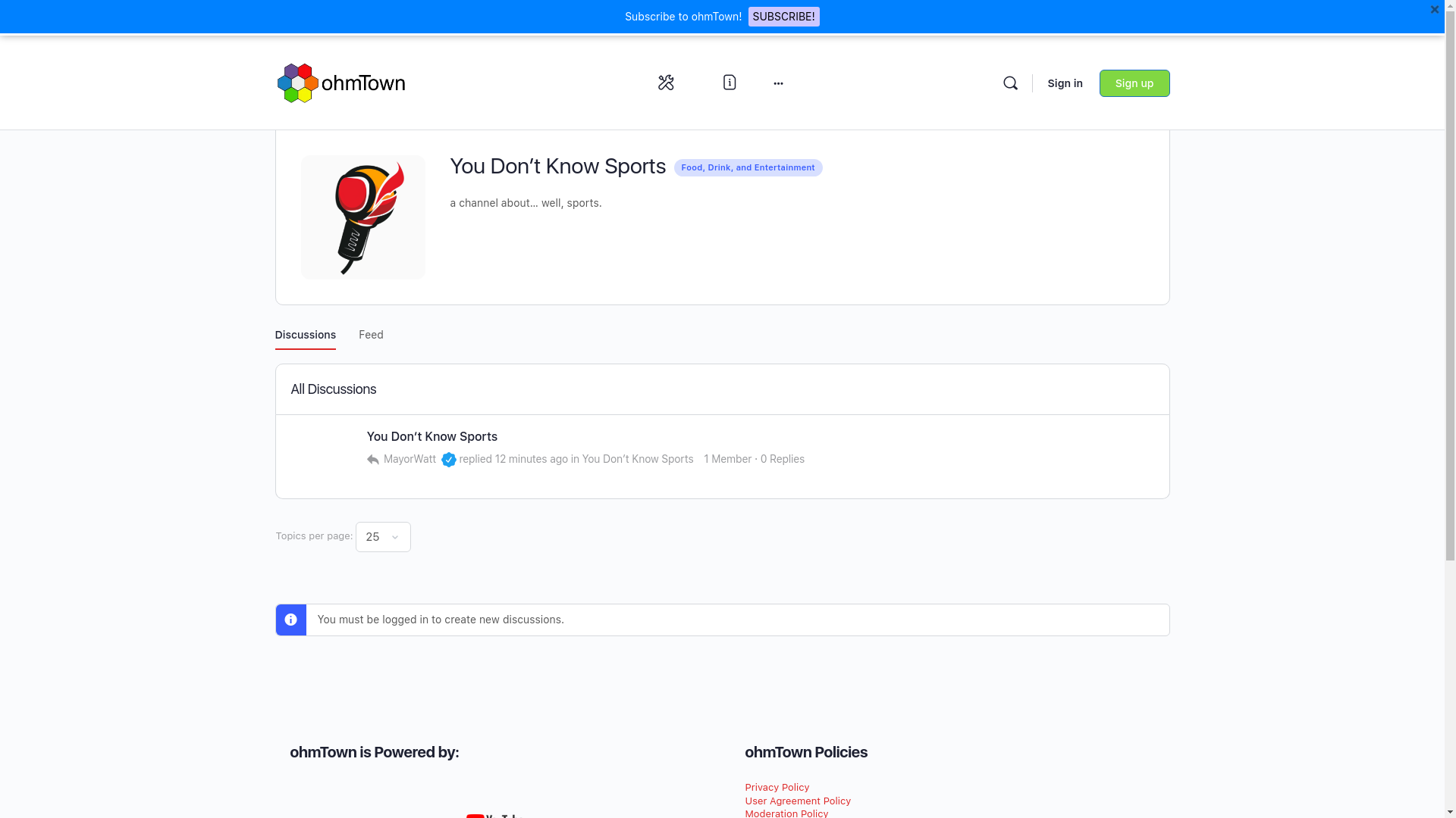 website screenshot of https://youdontknowsports.com/