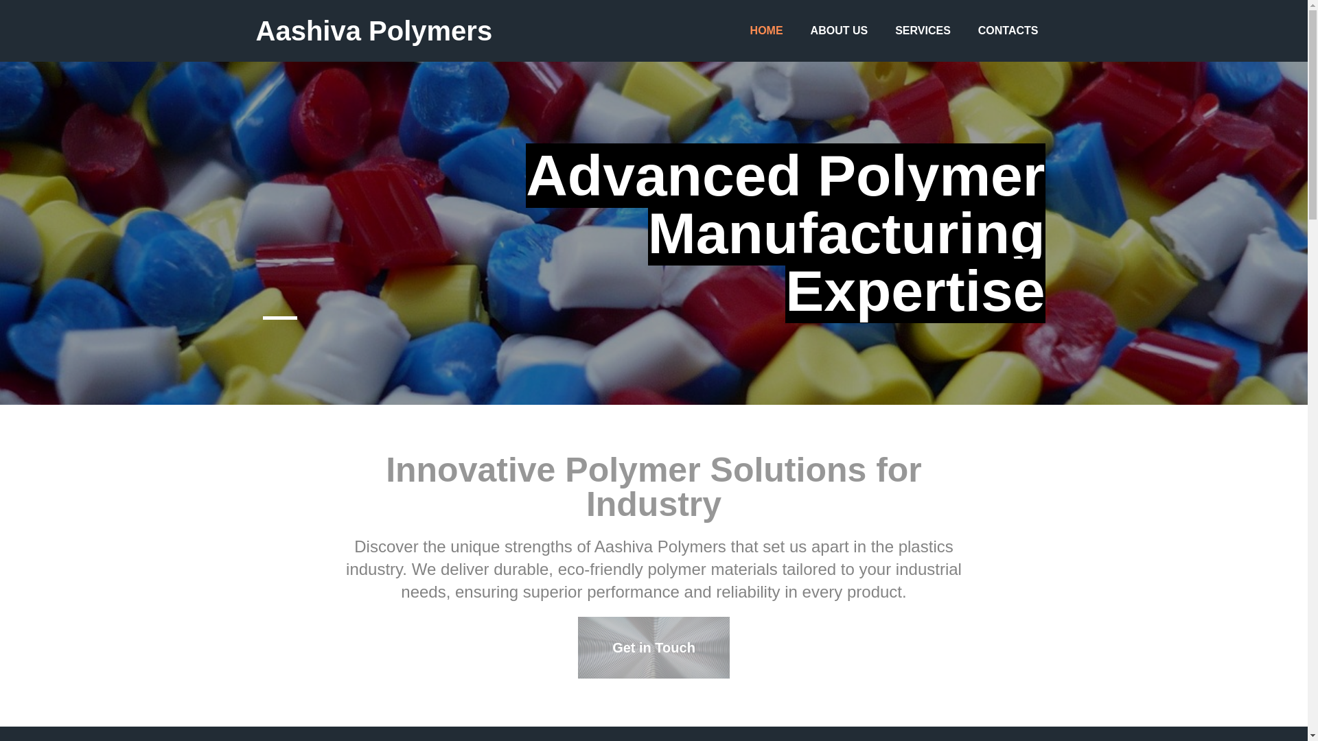 website screenshot of https://aashivapolymers.com/