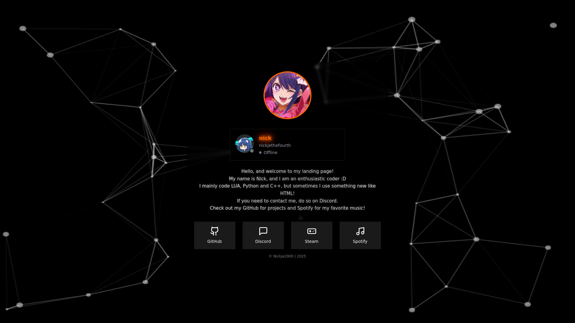 website screenshot of https://nickje2000.pages.dev/