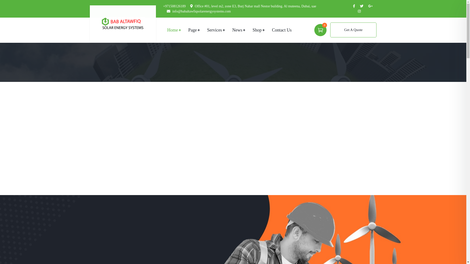website screenshot of https://babaltawfiqsolarenergysystems.com/