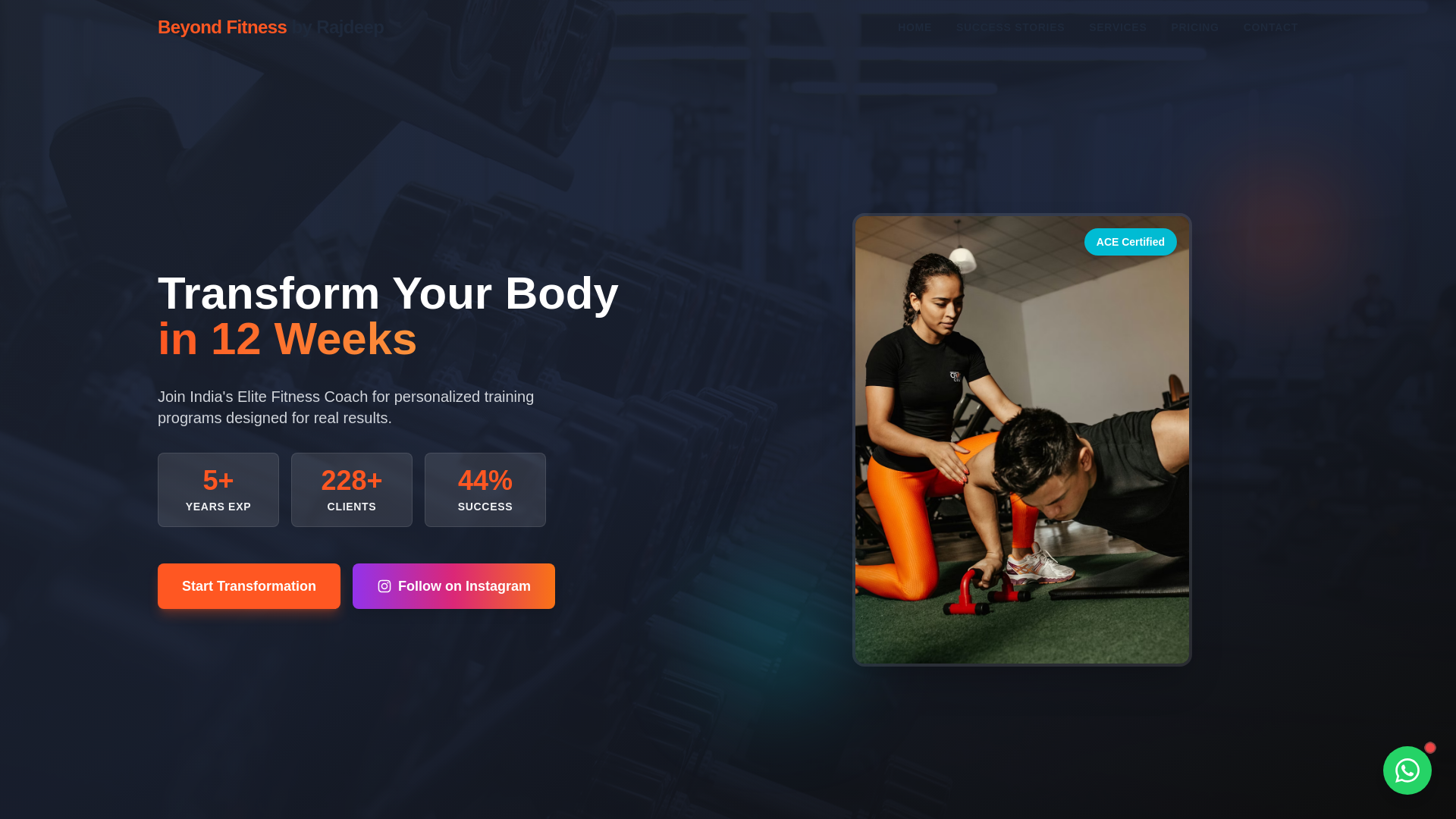 website screenshot of https://beyondfitenss.site