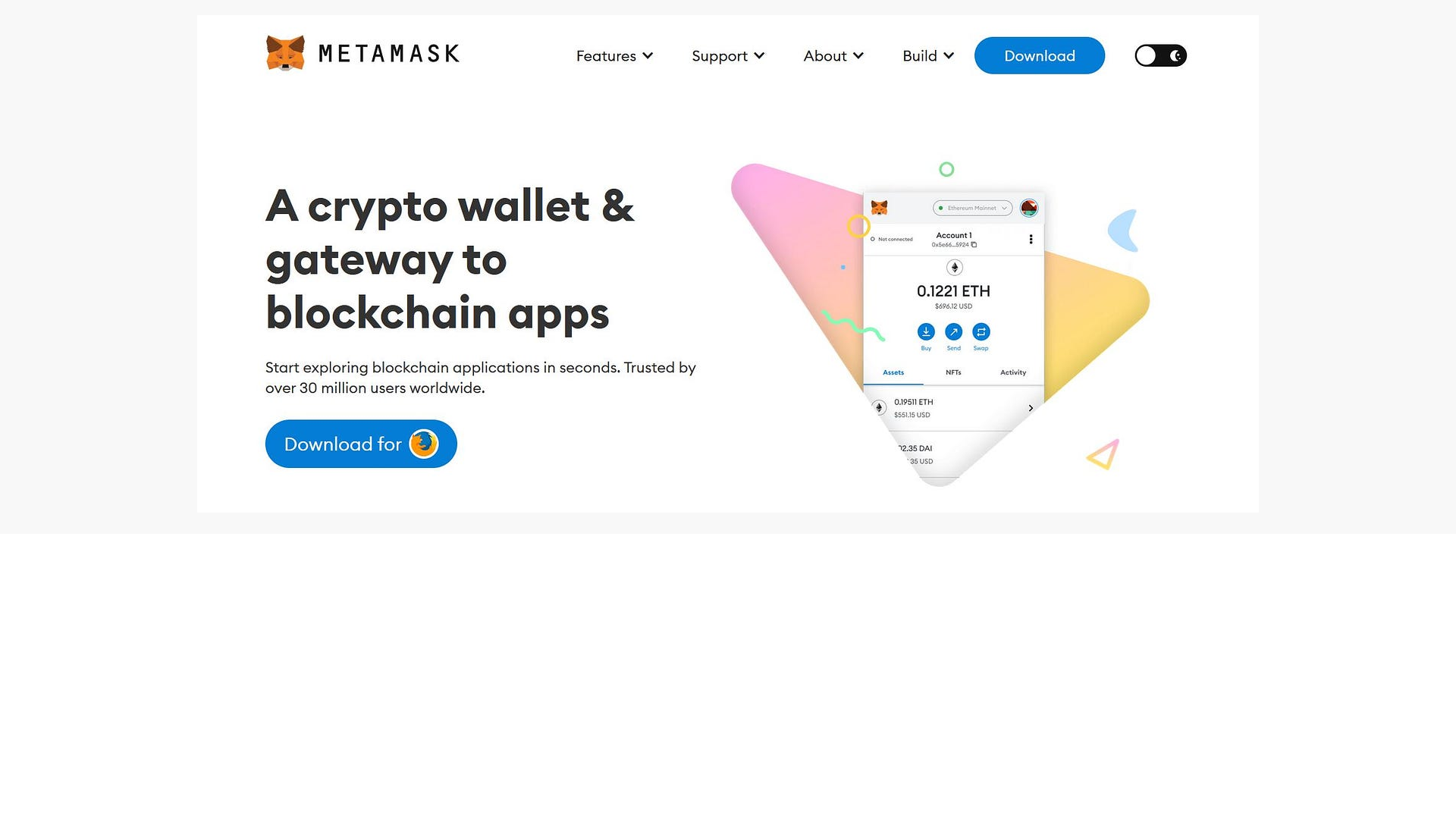 website screenshot of https://sopport-metamask-faq.pages.dev/