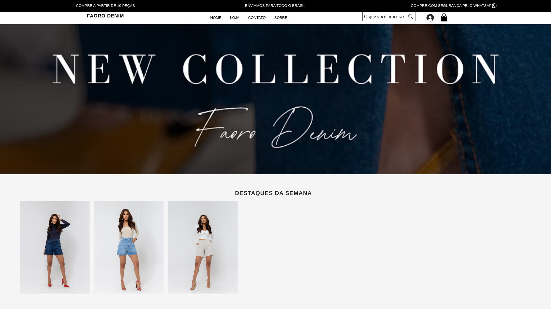 website screenshot of https://faorojeans.com.br/