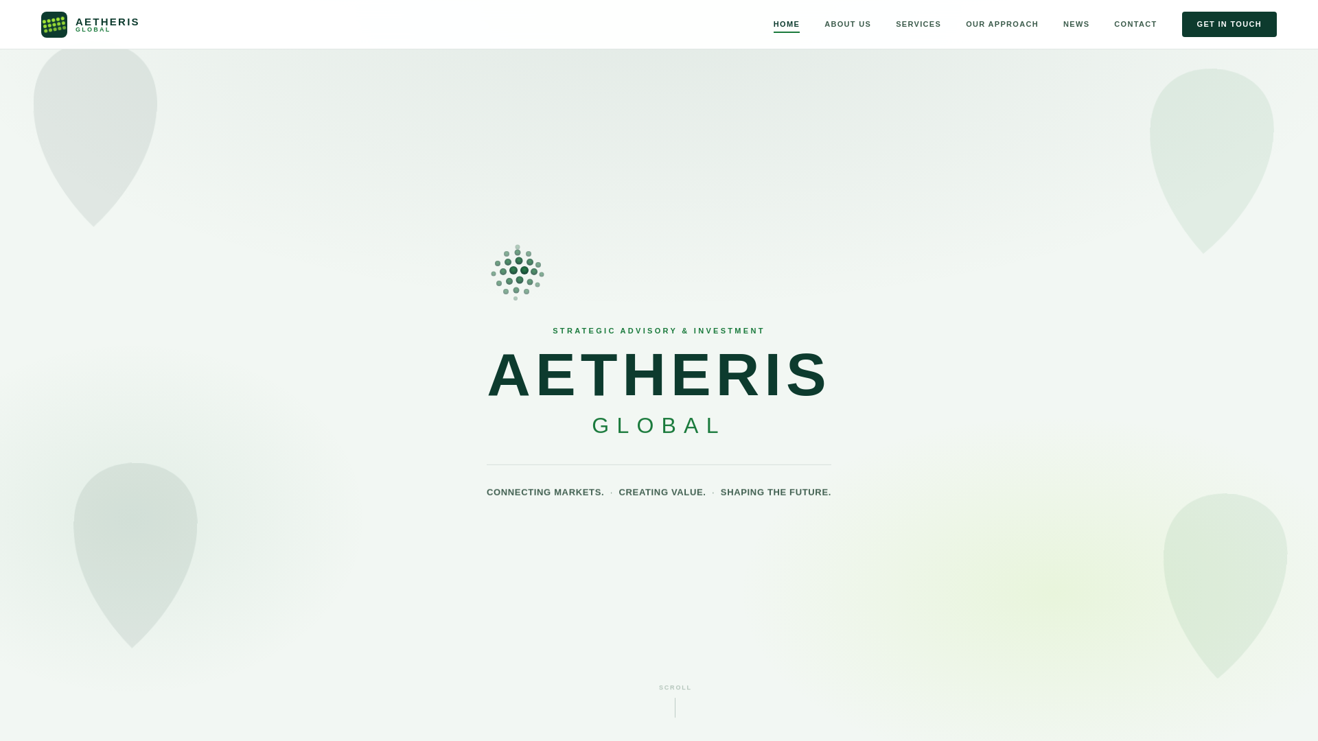 website screenshot of https://aetheris-global.com/