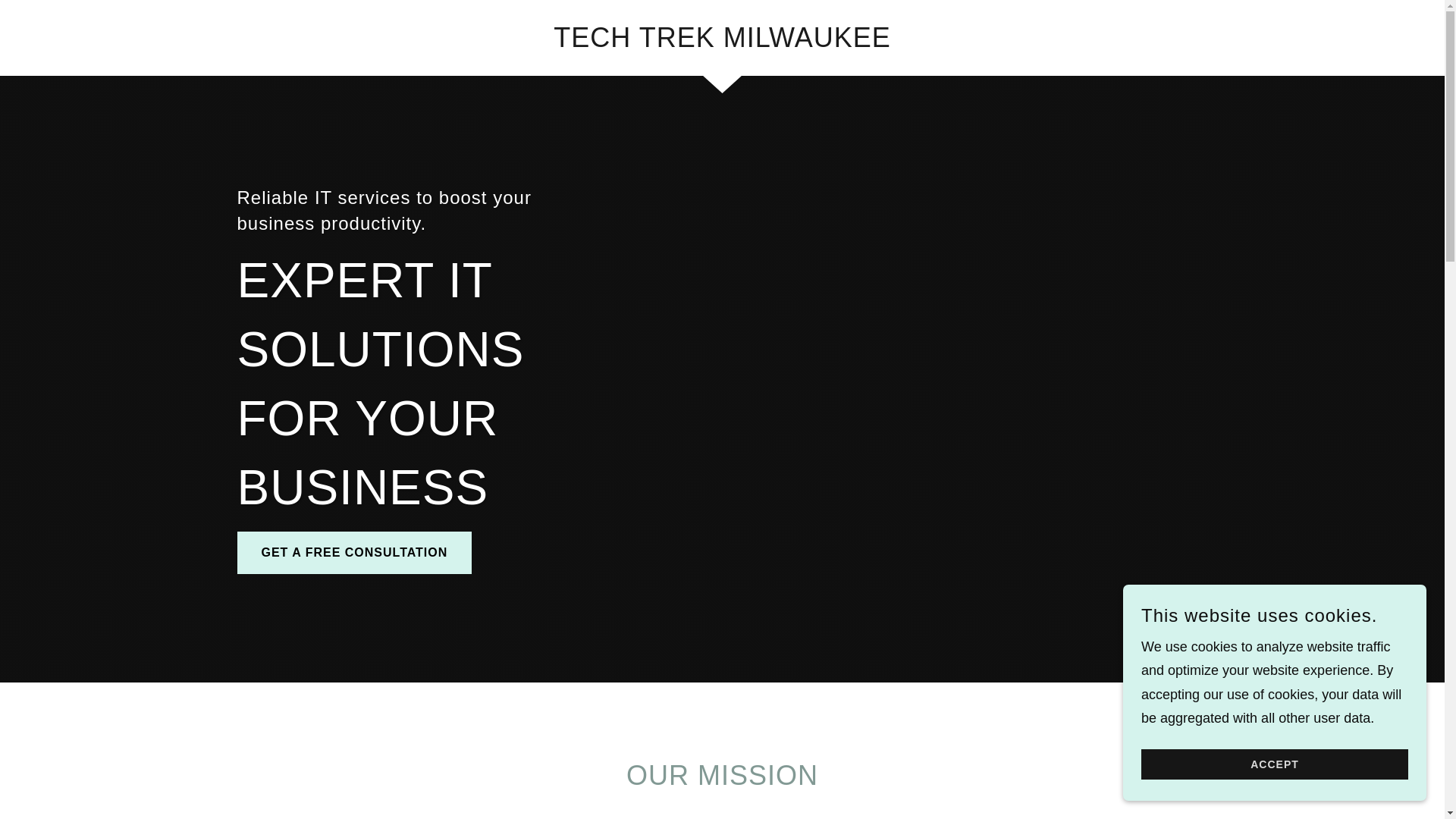 website screenshot of https://techtrekmilwaukee.com/